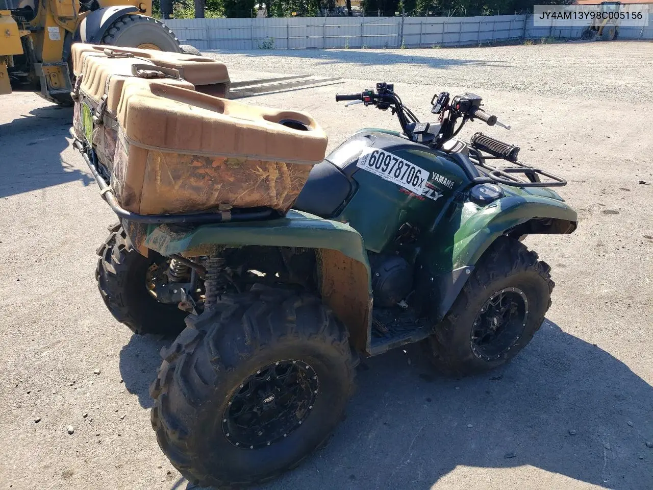 2008 Yamaha Yfm700 Fwad VIN: JY4AM13Y98C005156 Lot: 60978706