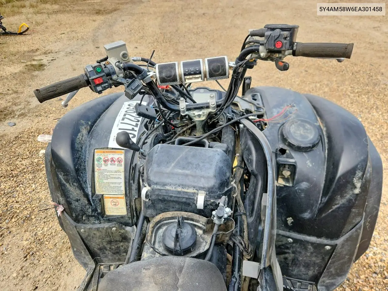 2014 Yamaha Yfm700 Fwad VIN: 5Y4AM58W6EA301458 Lot: 59622716