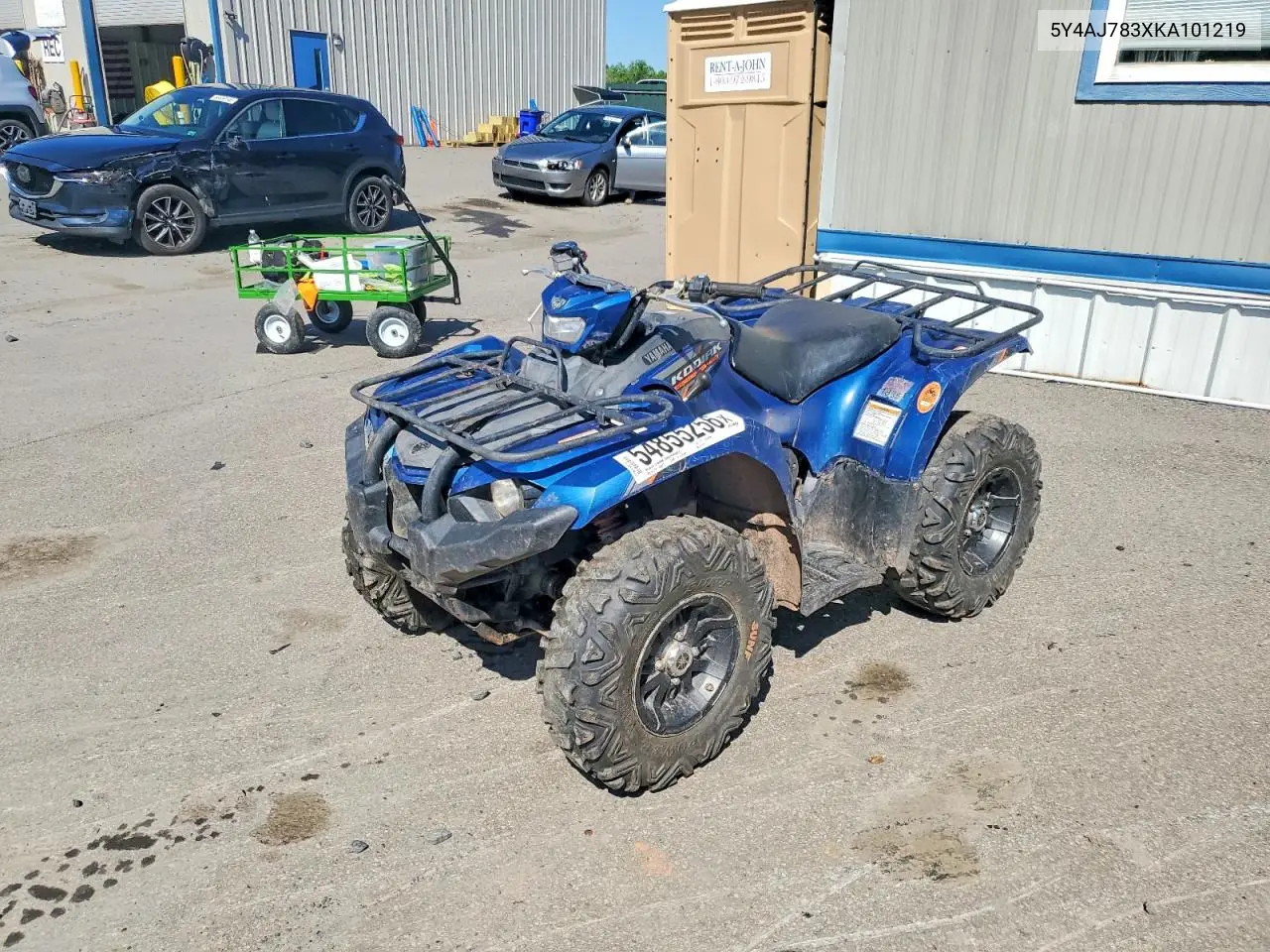 2019 Yamaha Yfm450 Atv VIN: 5Y4AJ783XKA101219 Lot: 54855256