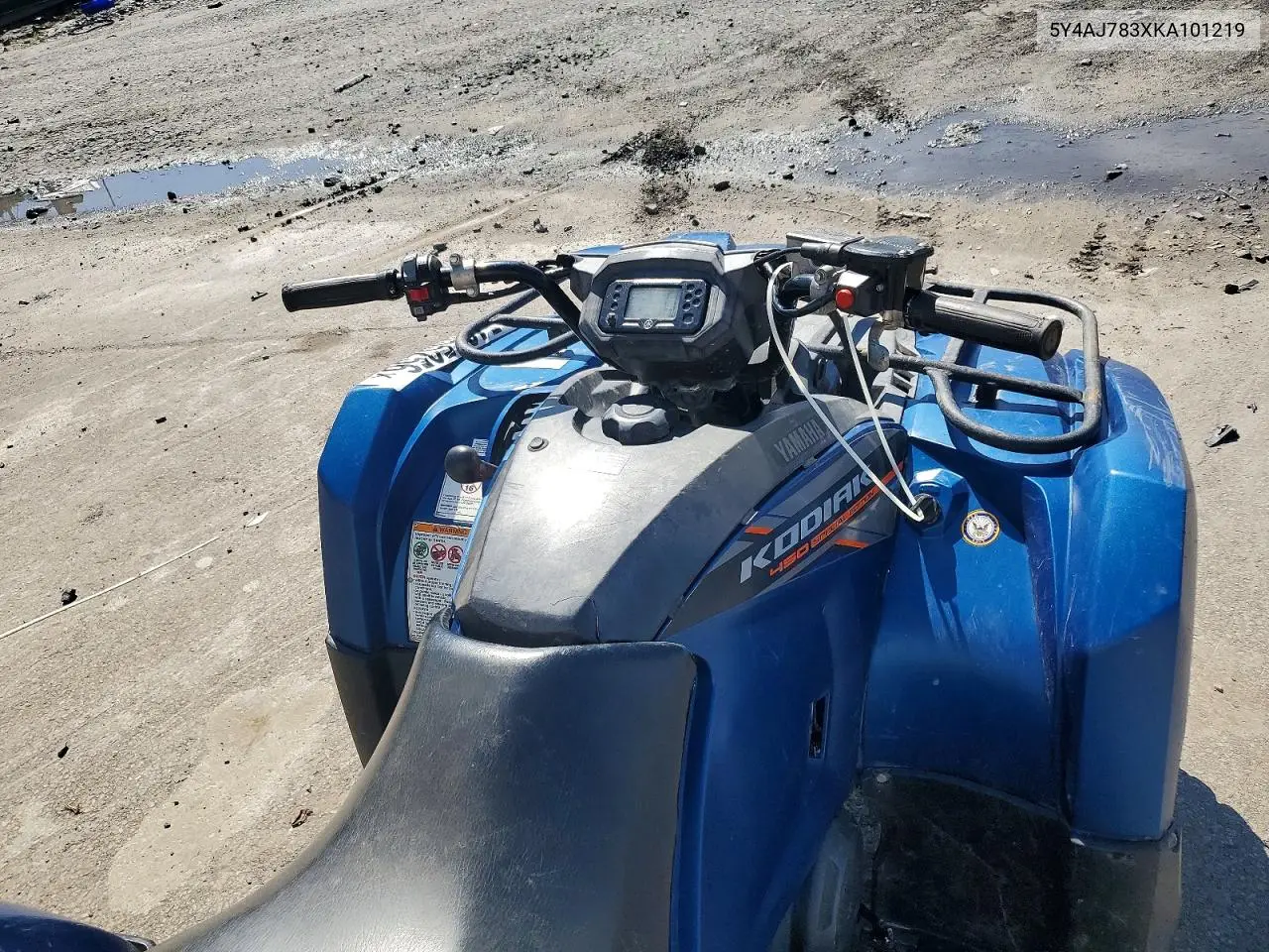 2019 Yamaha Yfm450 Atv VIN: 5Y4AJ783XKA101219 Lot: 54855256