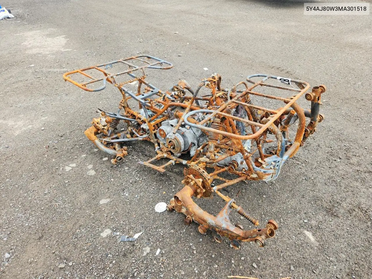 2021 Yamaha Yfm450 K VIN: 5Y4AJ80W3MA301518 Lot: 53208796