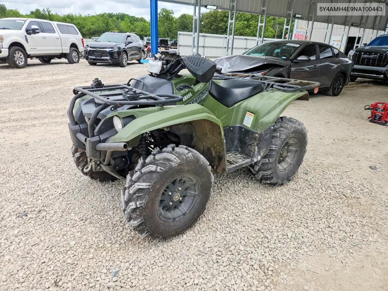 2022 Yamaha Kodiak 700 Atv VIN: 5Y4AMH4E9NA100443 Lot: 58454056