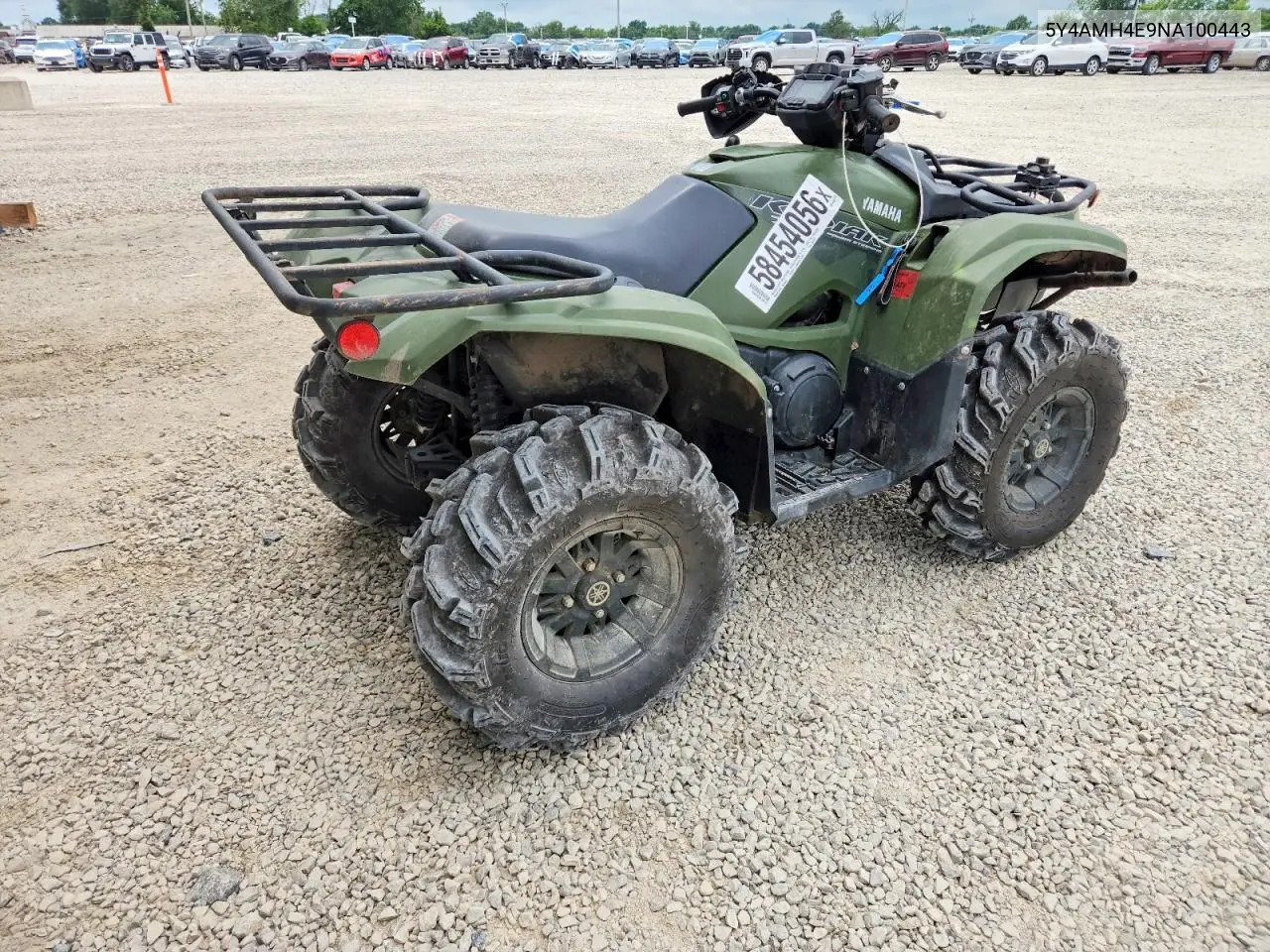 2022 Yamaha Kodiak 700 Atv VIN: 5Y4AMH4E9NA100443 Lot: 58454056