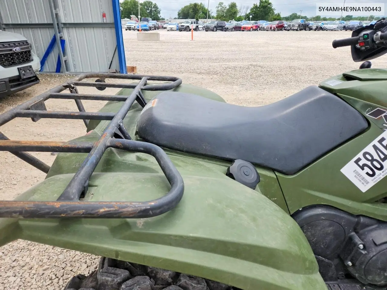 2022 Yamaha Kodiak 700 Atv VIN: 5Y4AMH4E9NA100443 Lot: 58454056