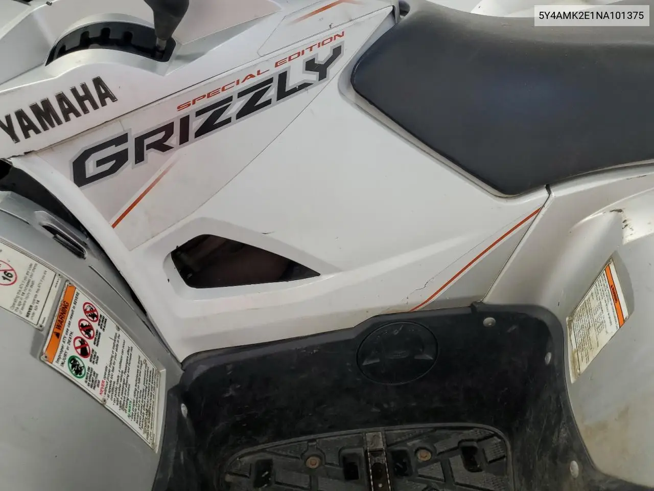 2022 Yamaha Yfm700 G VIN: 5Y4AMK2E1NA101375 Lot: 64218455