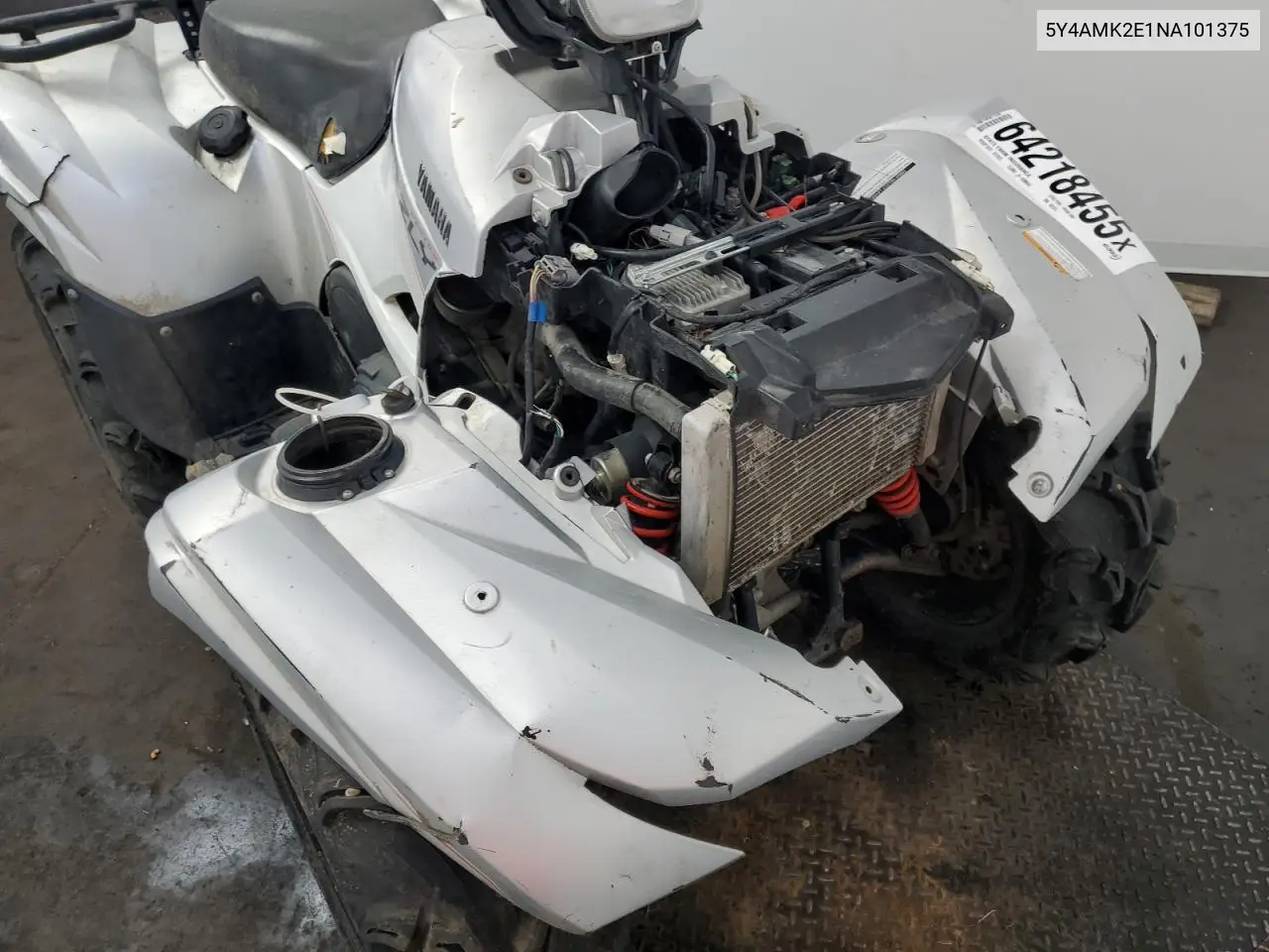 2022 Yamaha Yfm700 G VIN: 5Y4AMK2E1NA101375 Lot: 64218455