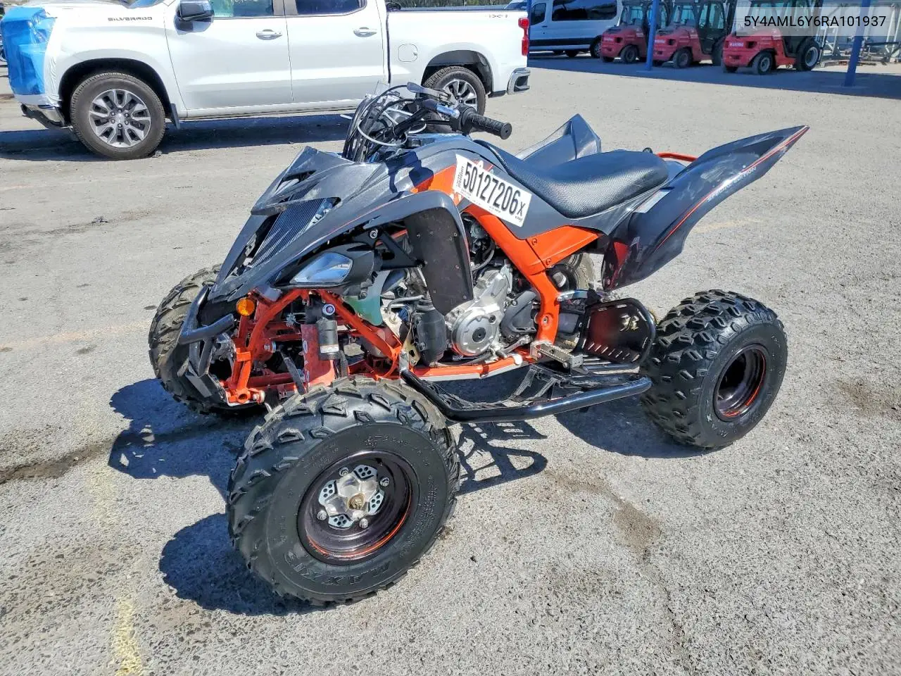 2024 Yama Yfm700 Atv VIN: 5Y4AML6Y6RA101937 Lot: 50127206