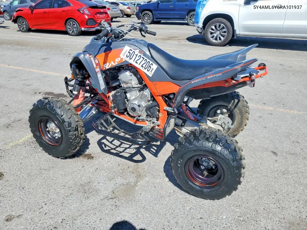 2024 Yama Yfm700 Atv VIN: 5Y4AML6Y6RA101937 Lot: 50127206