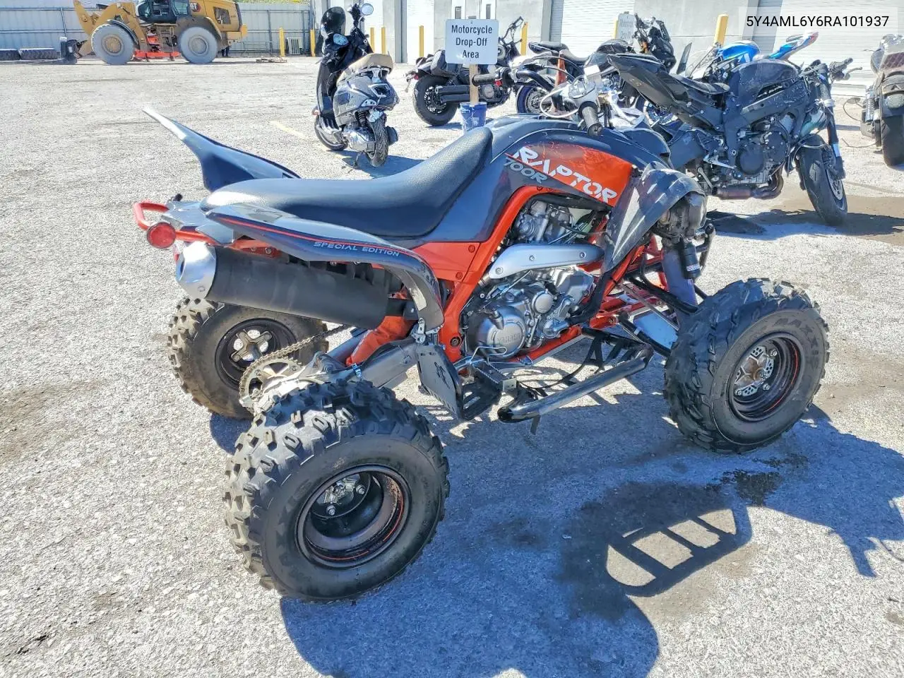 2024 Yama Yfm700 Atv VIN: 5Y4AML6Y6RA101937 Lot: 50127206