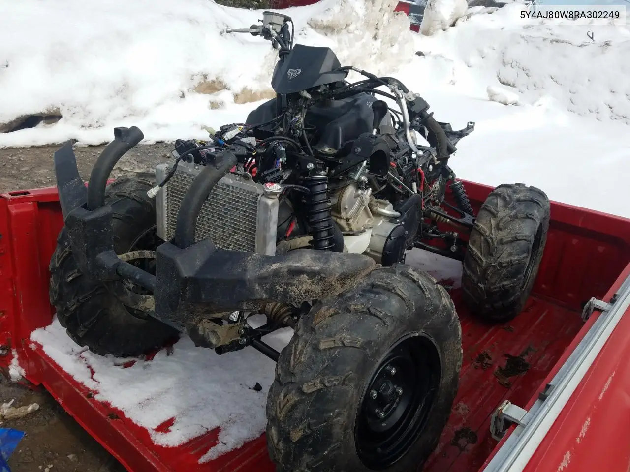 2024 Yama Atv VIN: 5Y4AJ80W8RA302249 Lot: 52402685