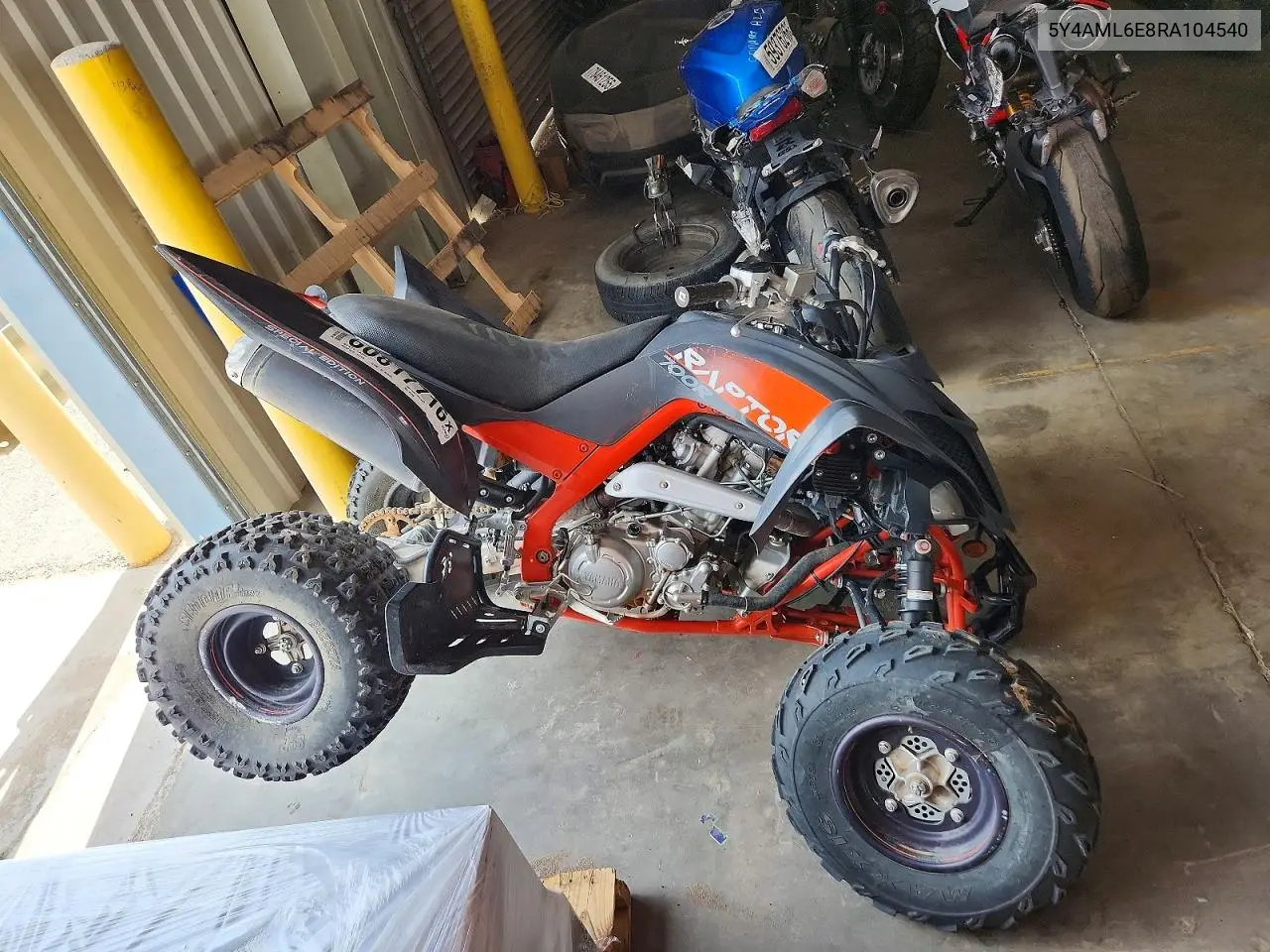 2024 Yamaha Yfm700 R VIN: 5Y4AML6E8RA104540 Lot: 60817716