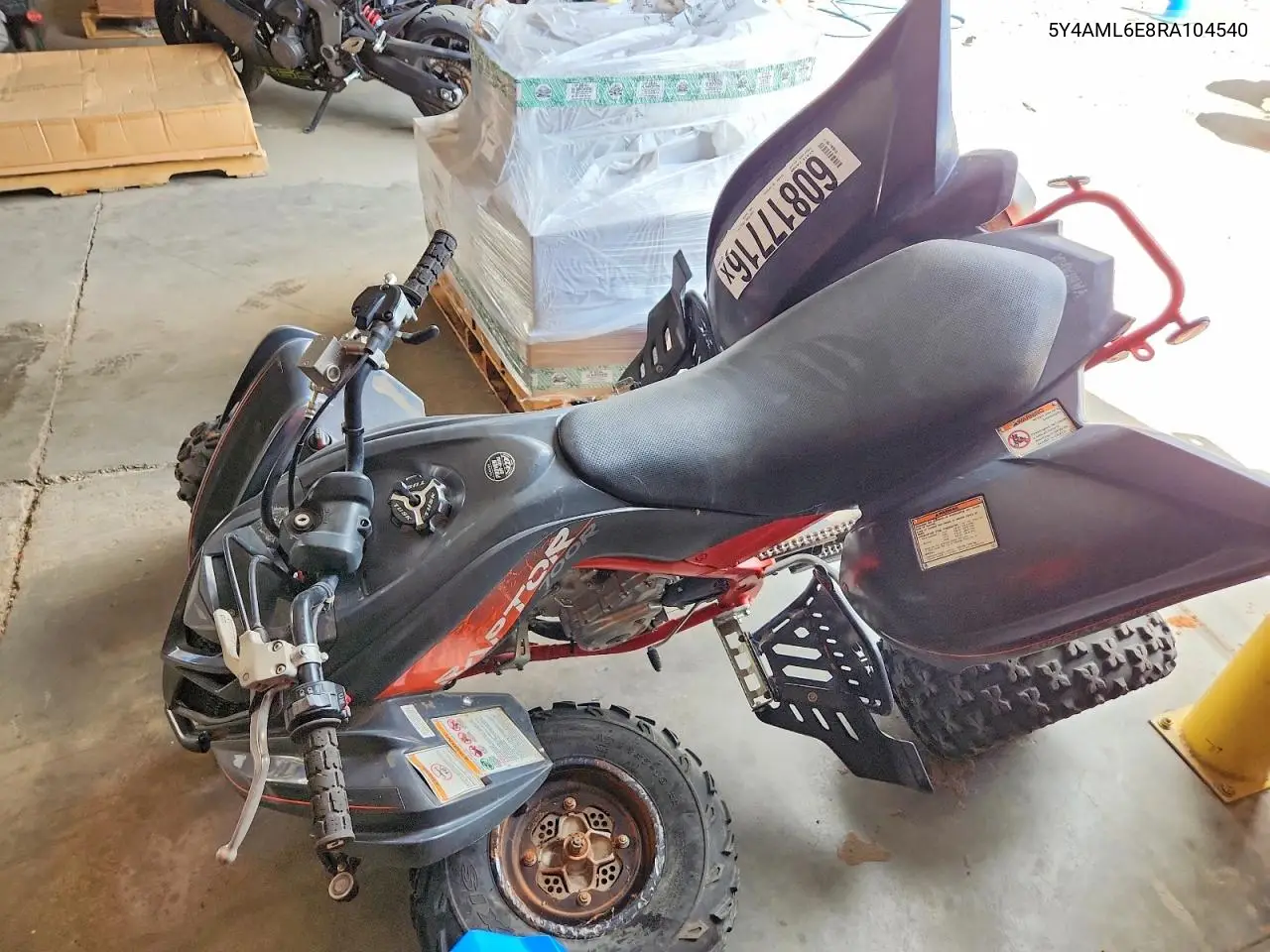 2024 Yamaha Yfm700 R VIN: 5Y4AML6E8RA104540 Lot: 60817716
