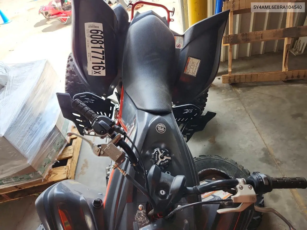 2024 Yamaha Yfm700 R VIN: 5Y4AML6E8RA104540 Lot: 60817716