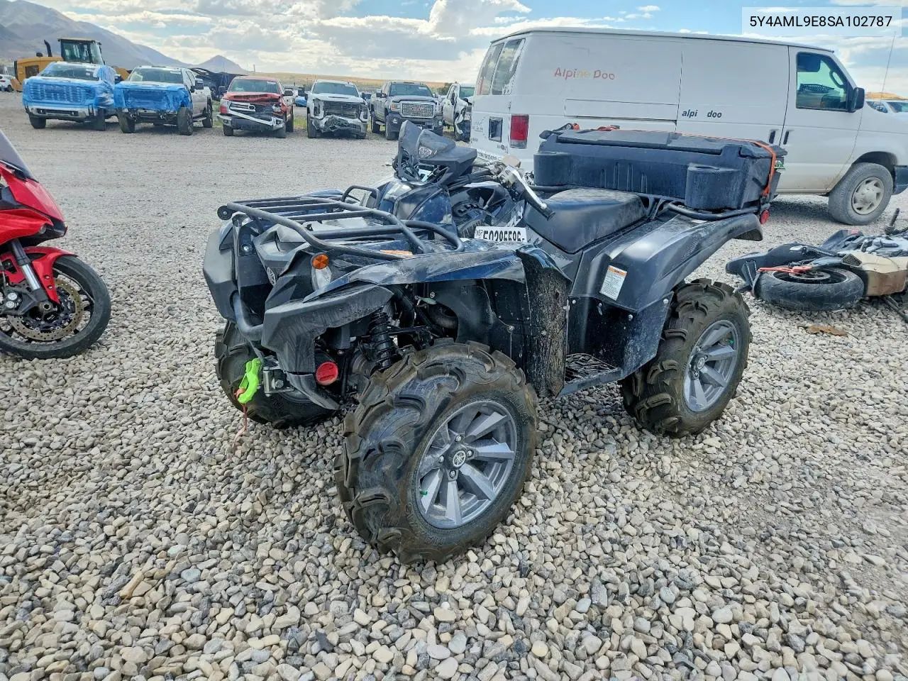 2025 Yamaha Yfm700 VIN: 5Y4AML9E8SA102787 Lot: 59385586