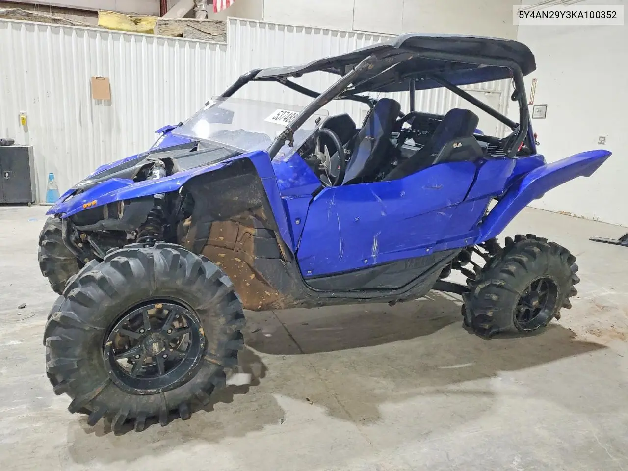 2019 Yamaha Yxz1000 Utility Vehicle VIN: 5Y4AN29Y3KA100852 Lot: 53748636
