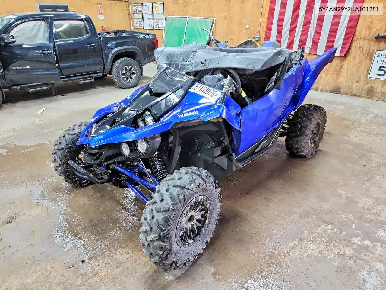 2019 Yamaha Yxz1000 VIN: 5Y4AN29Y2KA101281 Lot: 57153976