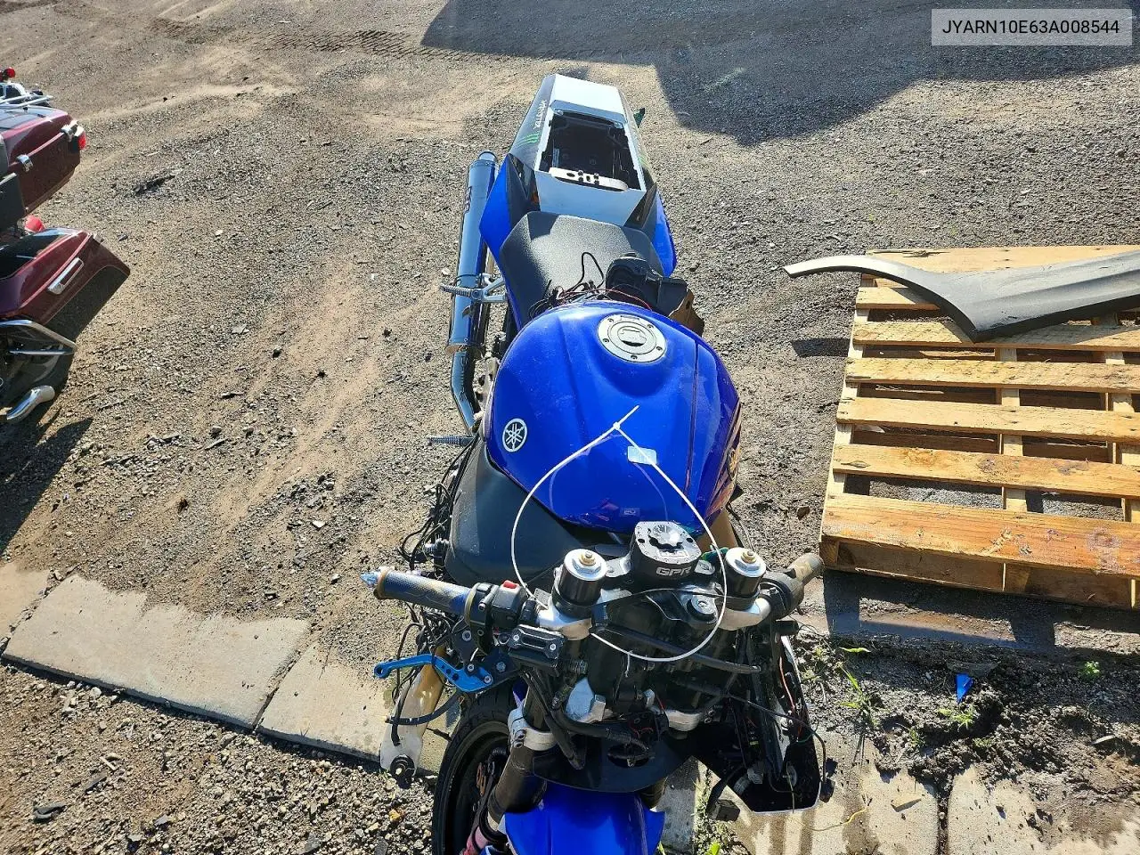 2003 Yamaha Yzfr1 VIN: JYARN10E63A008544 Lot: 56620826