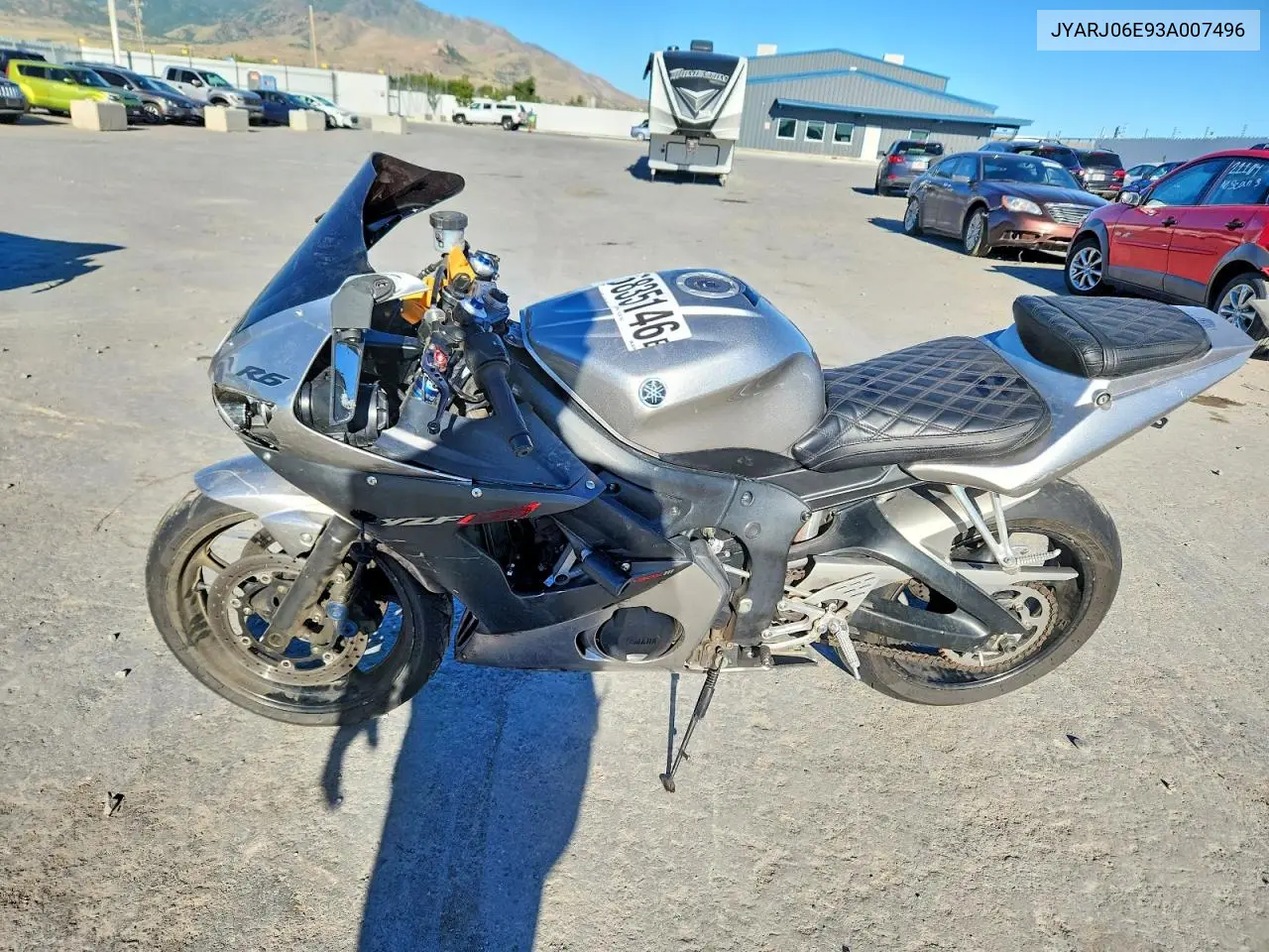 2003 Yamaha Yzfr6 L VIN: JYARJ06E93A007496 Lot: 56835146
