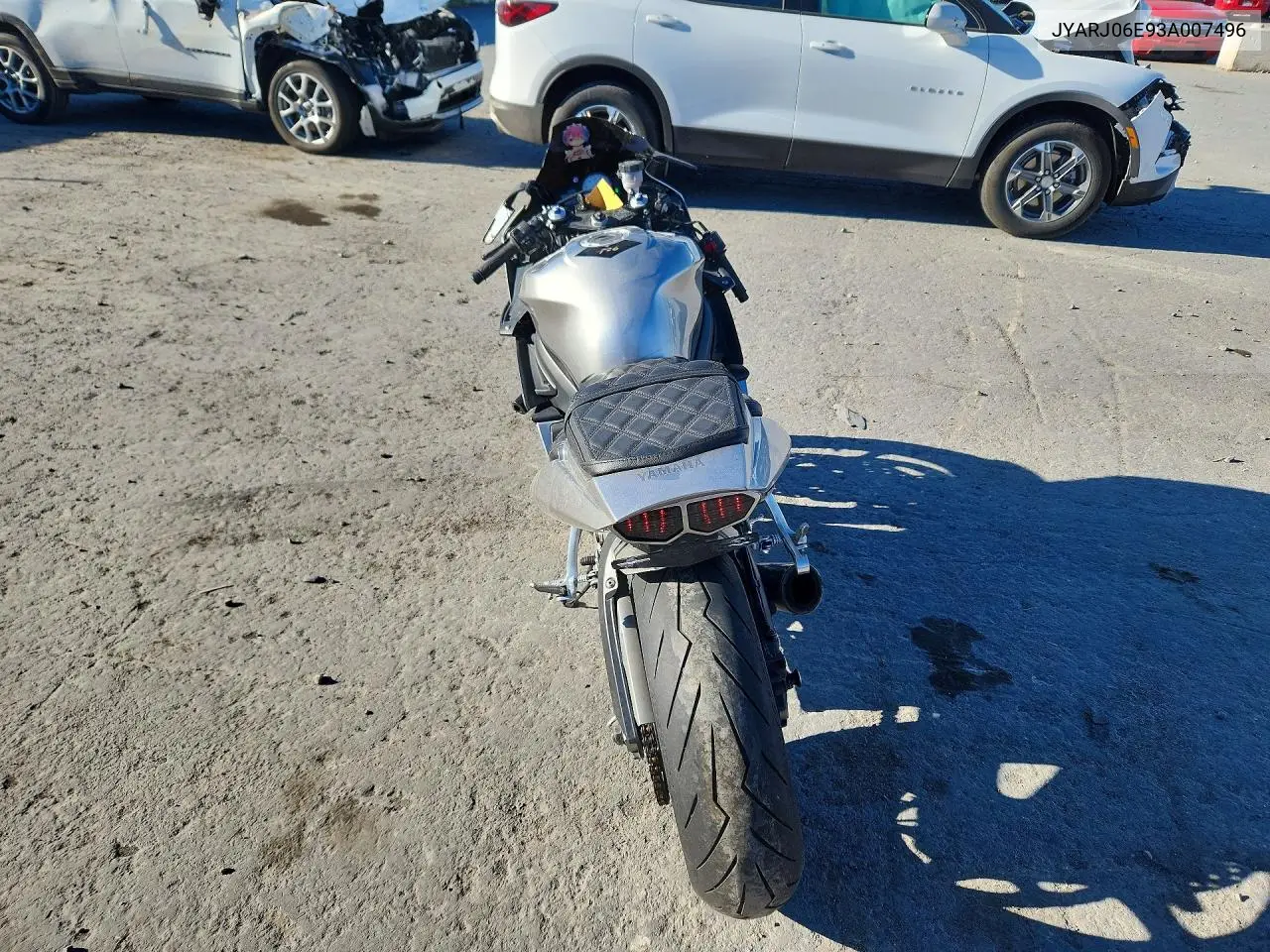 2003 Yamaha Yzfr6 L VIN: JYARJ06E93A007496 Lot: 56835146