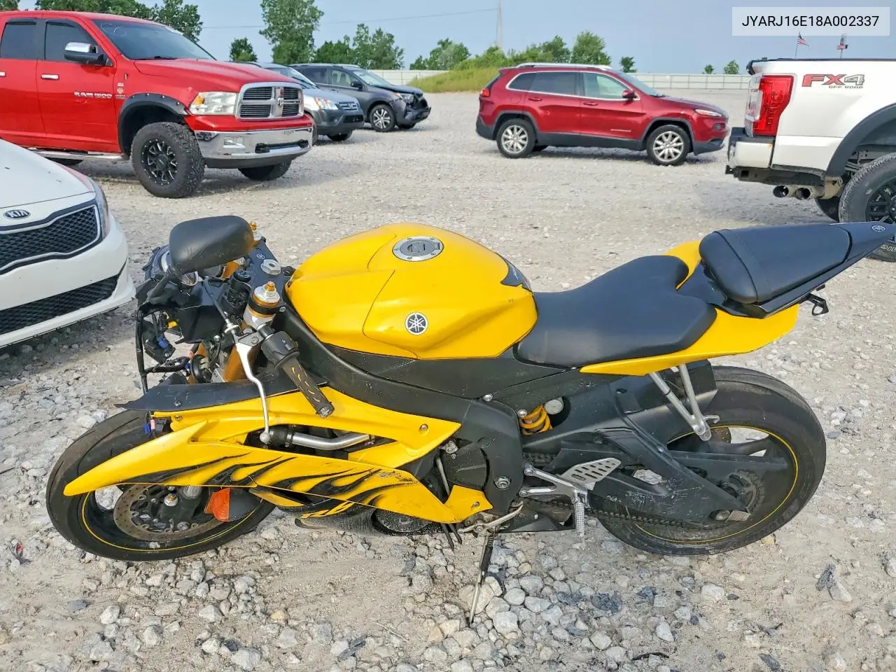 2008 Yamaha Yzfr6 VIN: JYARJ16E18A002337 Lot: 56316176