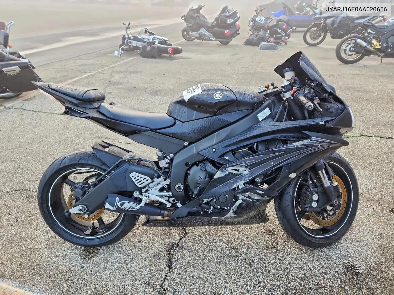 2010 Yamaha Yzfr6 VIN: JYARJ16E0AA020656 Lot: 55057226