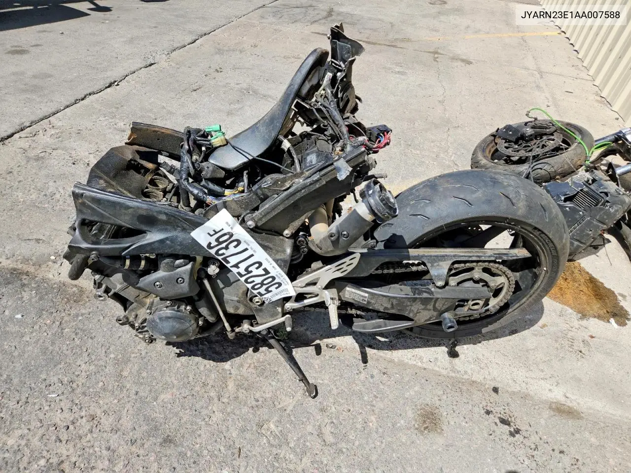 2010 Yamaha Yzfr1 VIN: JYARN23E1AA007588 Lot: 58251736