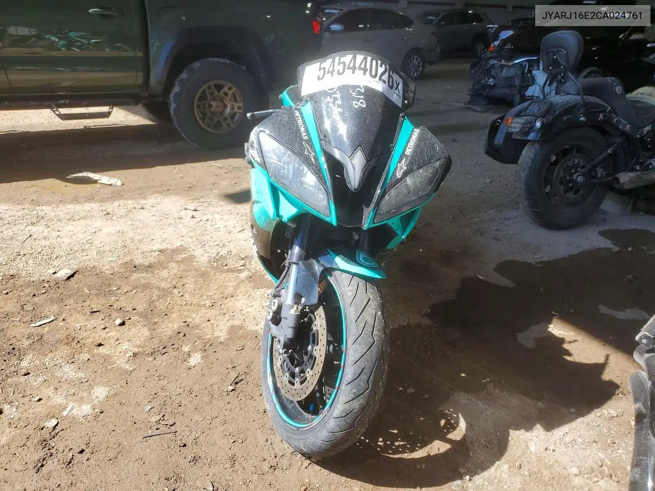 2012 Yamaha Yzfr6 VIN: JYARJ16E2CA024761 Lot: 54544026