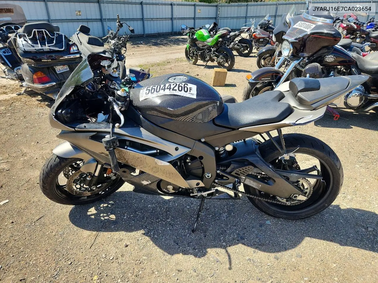 2012 Yamaha Yzfr6 VIN: JYARJ16E7CA023654 Lot: 56044266