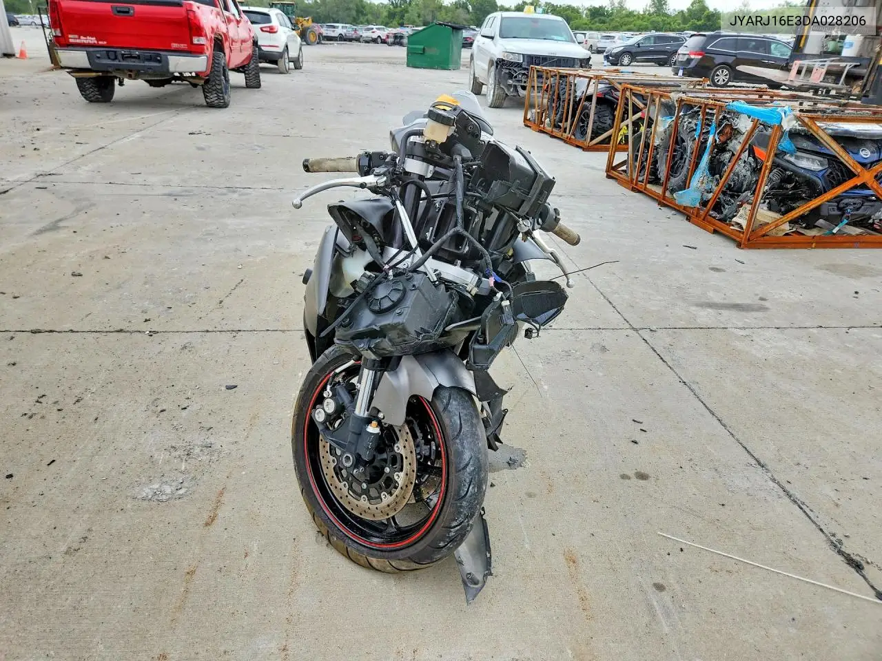 2013 Yamaha Yzfr6 VIN: JYARJ16E3DA028206 Lot: 53031186