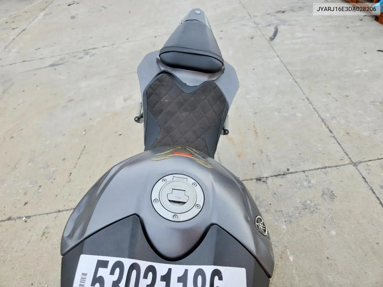 2013 Yamaha Yzfr6 VIN: JYARJ16E3DA028206 Lot: 53031186