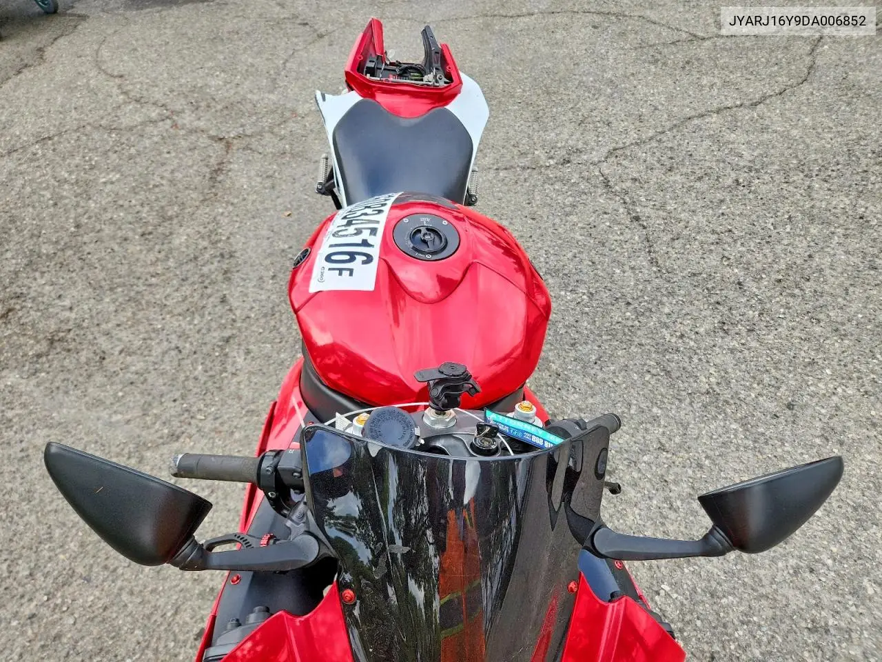 2013 Yamaha Yzfr6 C VIN: JYARJ16Y9DA006852 Lot: 60834516