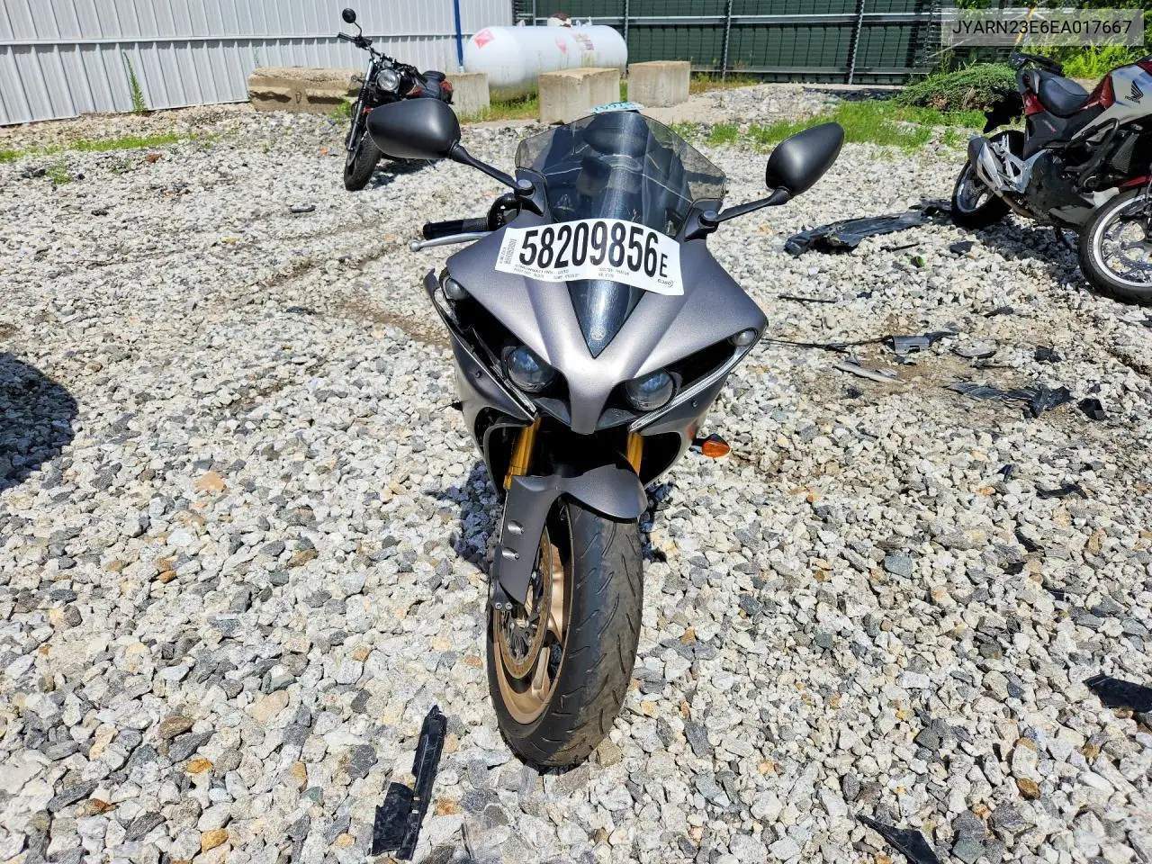 2014 Yamaha Yzfr1 VIN: JYARN23E6EA017667 Lot: 58209856