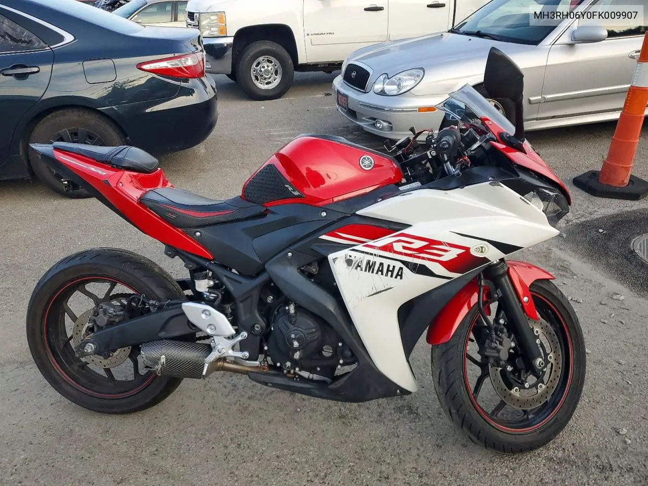 2015 Yamaha Yzfr3 VIN: MH3RH06Y0FK009907 Lot: 59274576