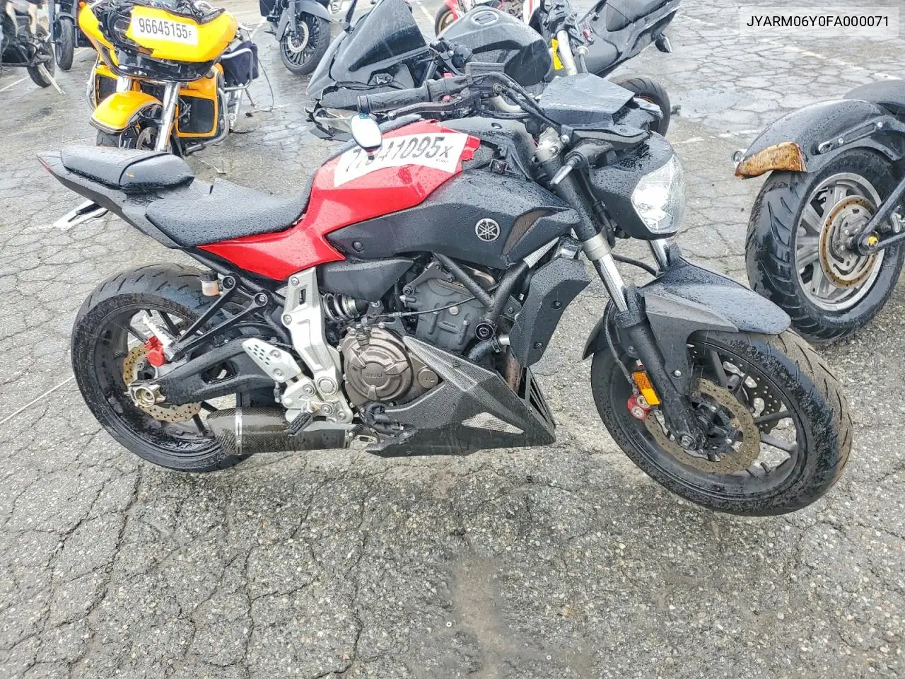 2015 Yamaha Fz07 C VIN: JYARM06Y0FA000071 Lot: 77341095