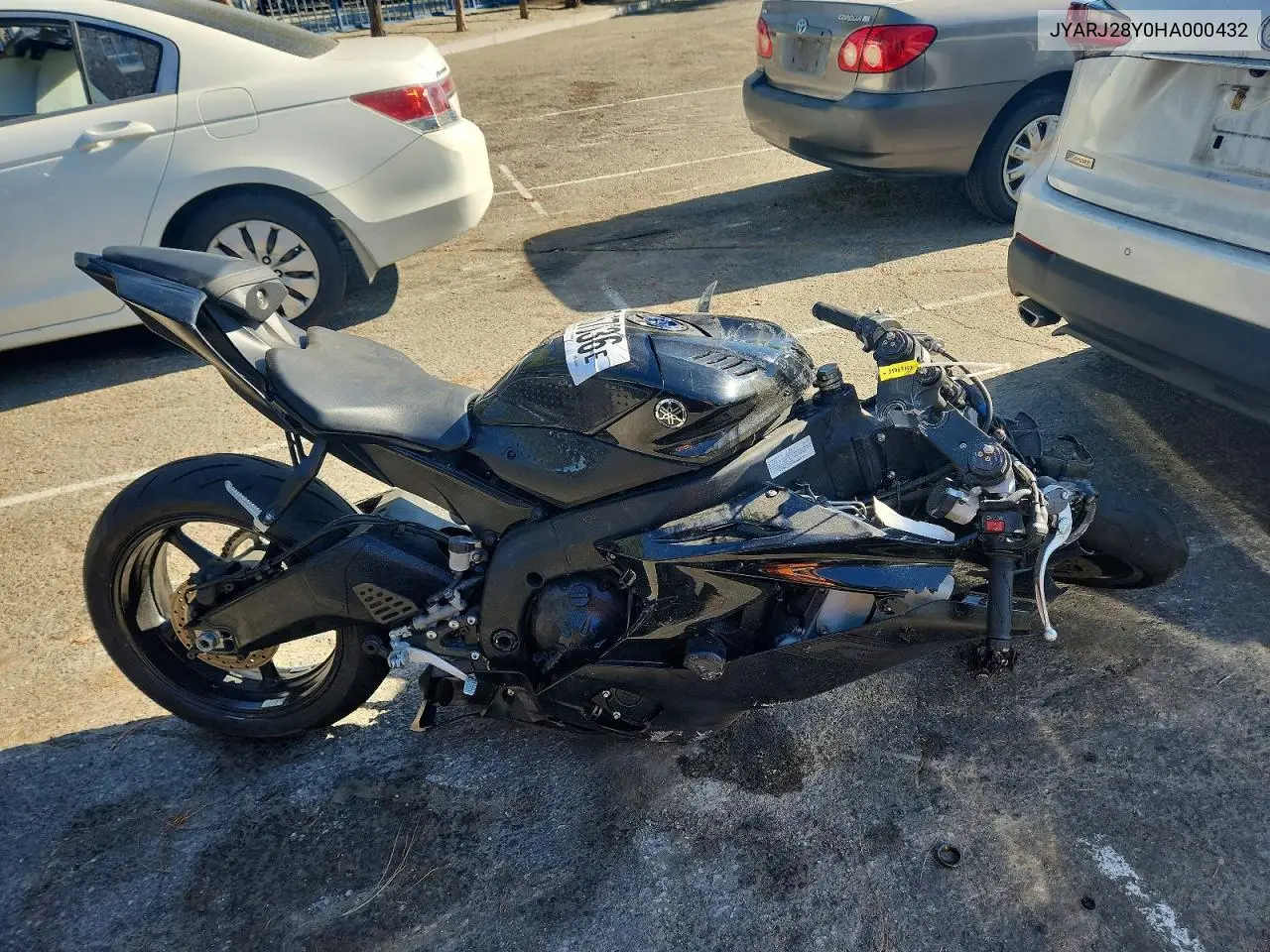 2017 Yamaha Yzfr6 C VIN: JYARJ28Y0HA000432 Lot: 60167636