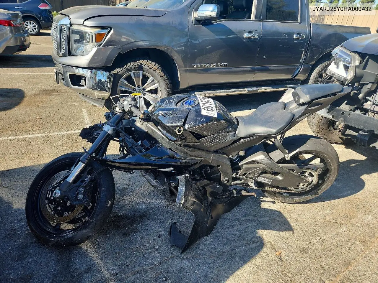 2017 Yamaha Yzfr6 C VIN: JYARJ28Y0HA000432 Lot: 60167636