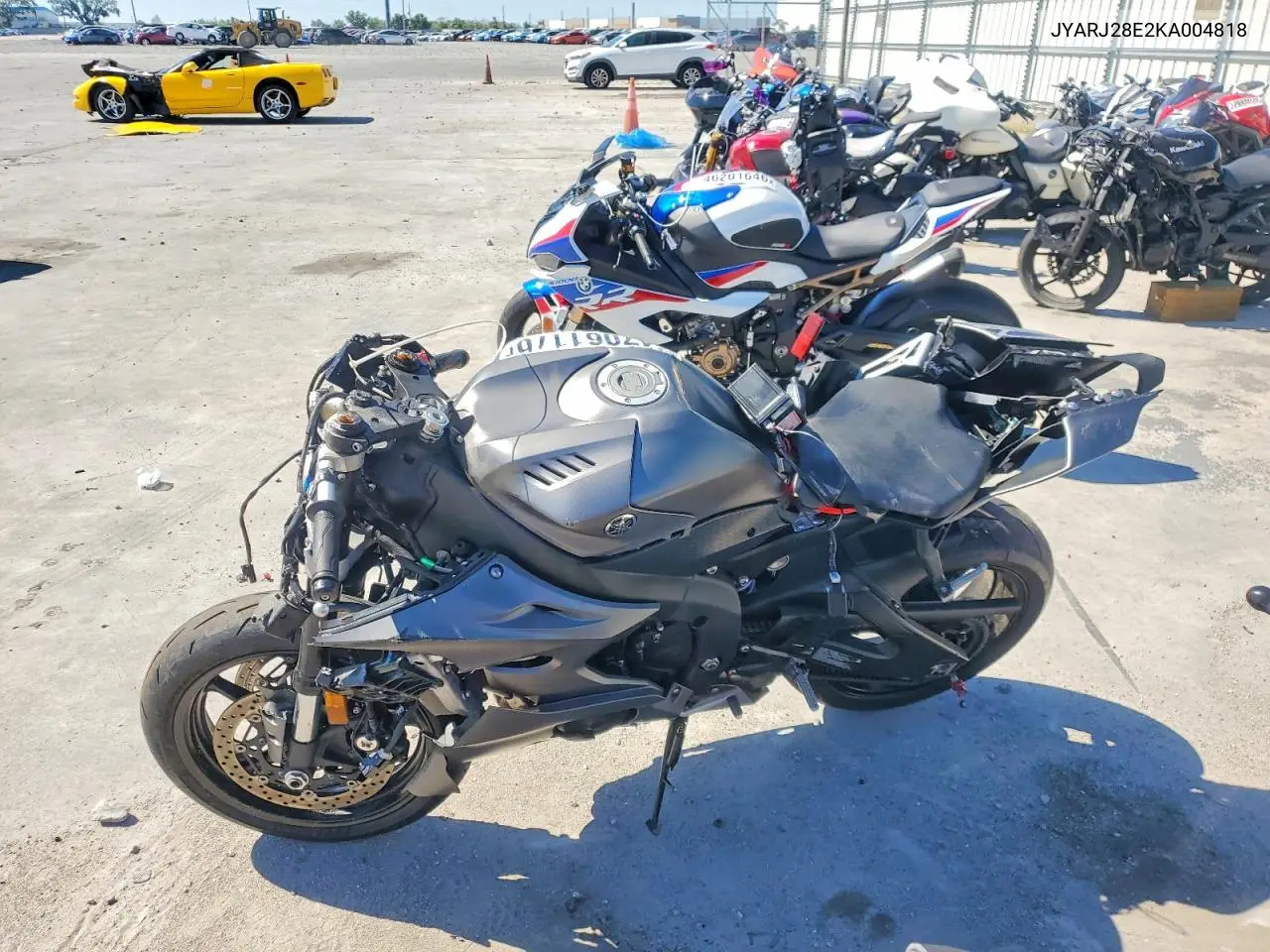 2019 Yamaha Yzfr6 VIN: JYARJ28E2KA004818 Lot: 47061176