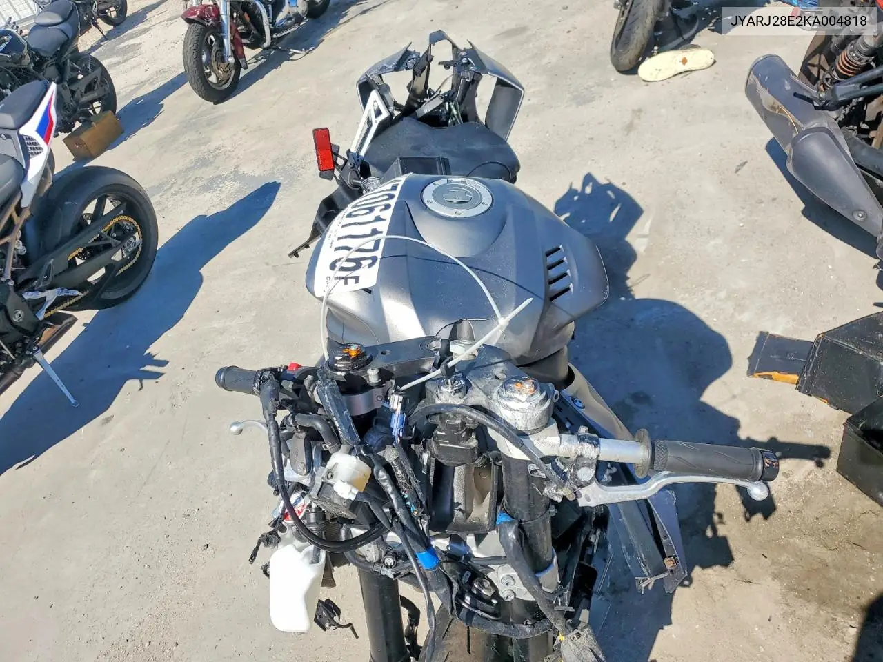 2019 Yamaha Yzfr6 VIN: JYARJ28E2KA004818 Lot: 47061176