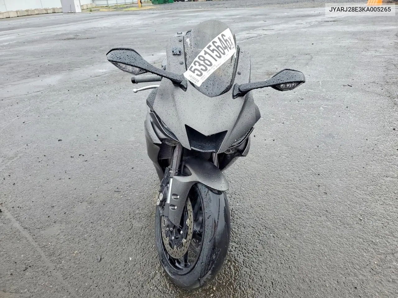 2019 Yamaha Yzfr6 VIN: JYARJ28E3KA005265 Lot: 53815646