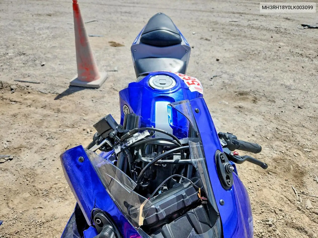 2020 Yamaha Yzfr3 A VIN: MH3RH18Y0LK003099 Lot: 56807616