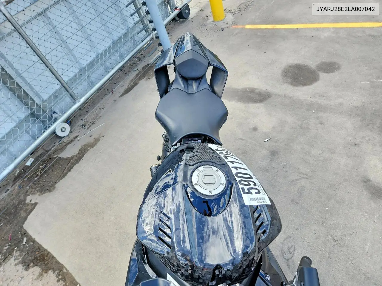 2020 Yamaha Yzfr6 VIN: JYARJ28E2LA007042 Lot: 59011766