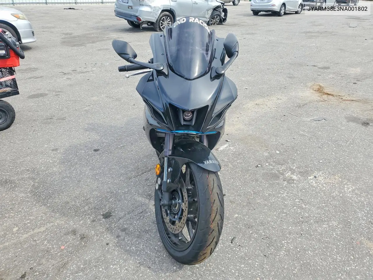2022 Yamaha Yzfr7 VIN: JYARM38E3NA001802 Lot: 54921236