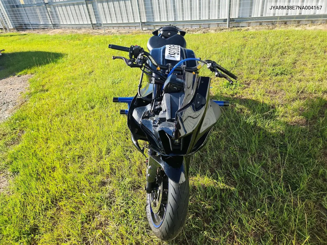 2022 Yamaha Yzfr7 VIN: JYARM38E7NA004167 Lot: 61693036