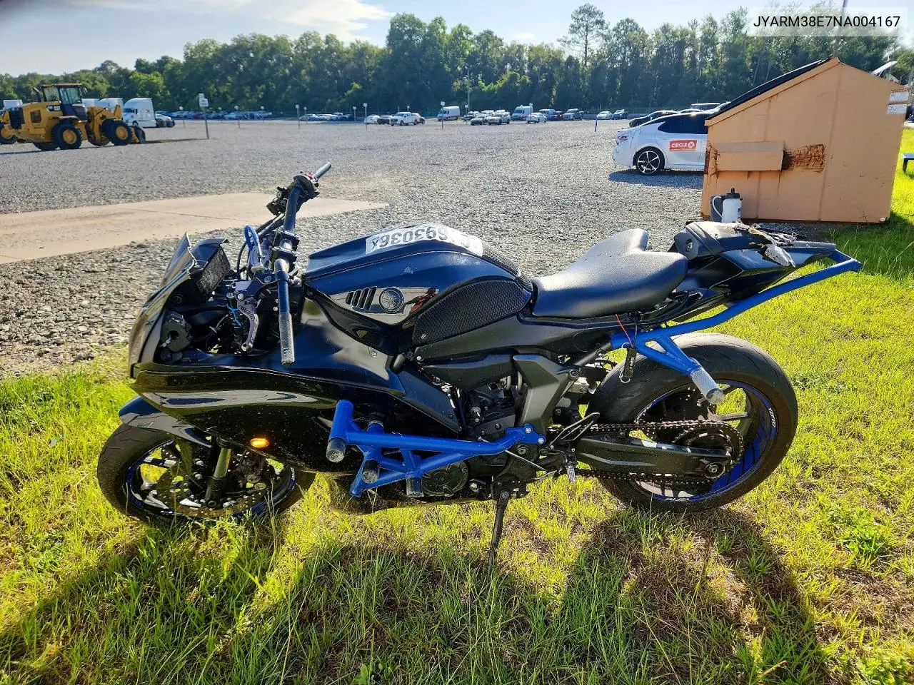 2022 Yamaha Yzfr7 VIN: JYARM38E7NA004167 Lot: 61693036