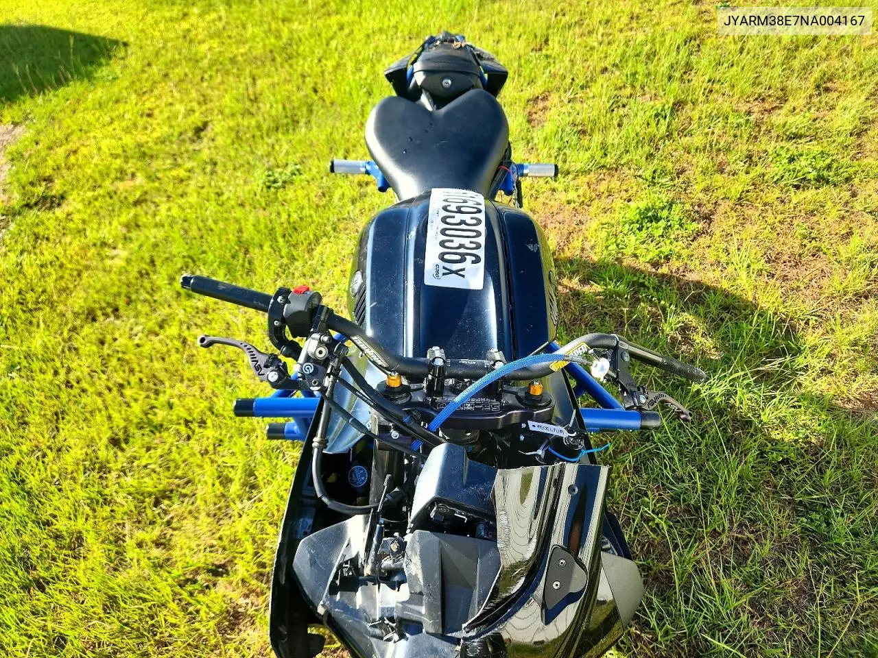 2022 Yamaha Yzfr7 VIN: JYARM38E7NA004167 Lot: 61693036