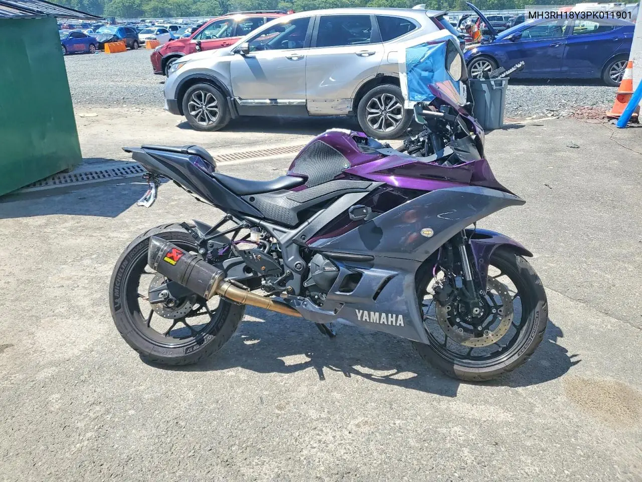 2023 Yamaha Yzfr3 A VIN: MH3RH18Y3PK011901 Lot: 61172326
