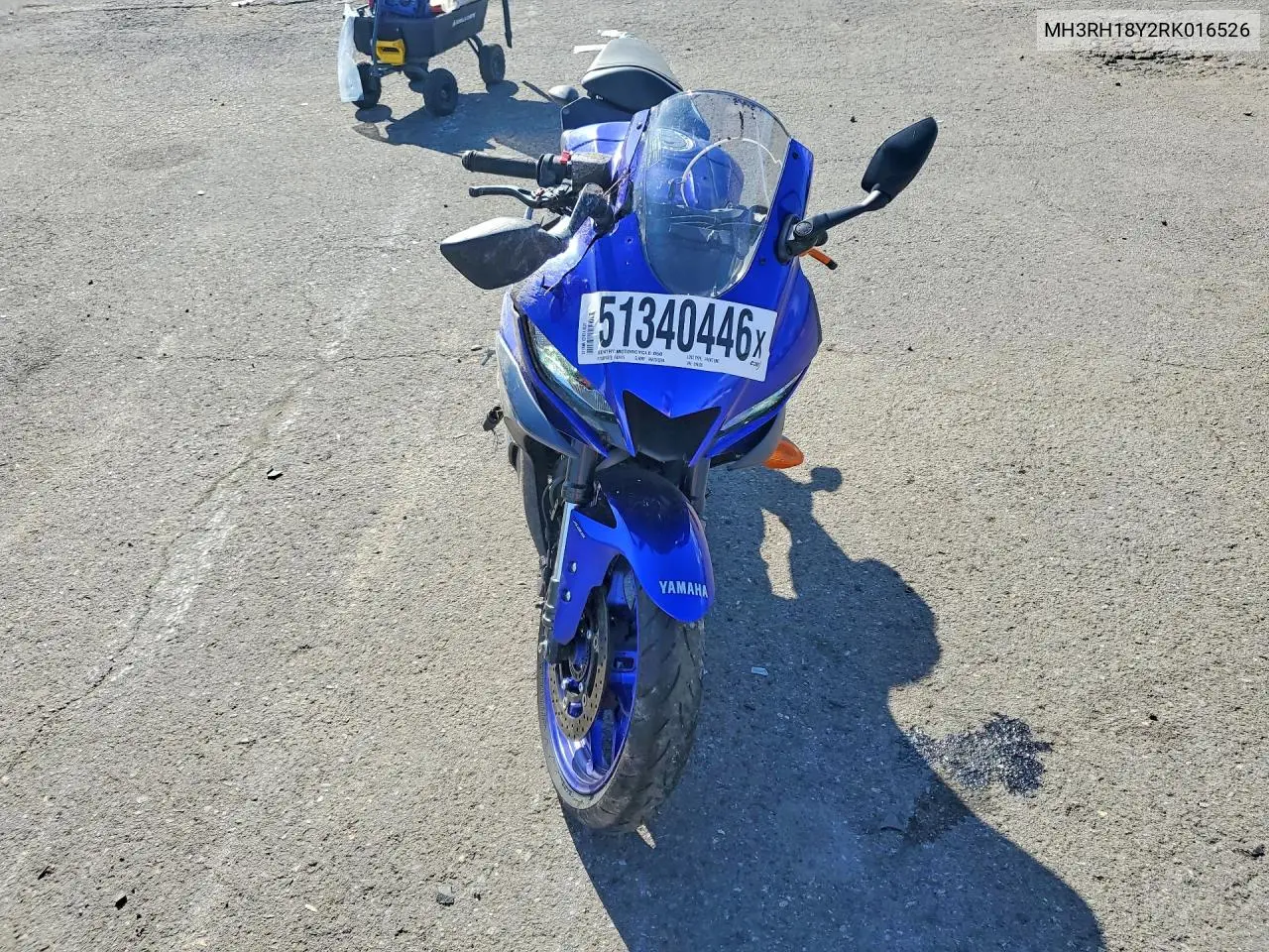 2024 Yamaha Yzfr3 A VIN: MH3RH18Y2RK016526 Lot: 51340446