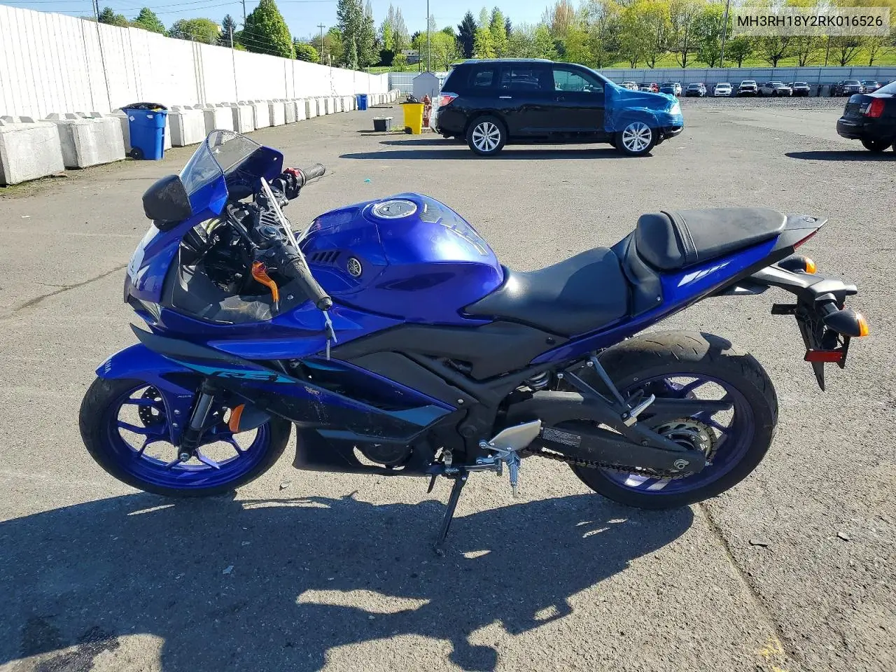 2024 Yamaha Yzfr3 A VIN: MH3RH18Y2RK016526 Lot: 51340446