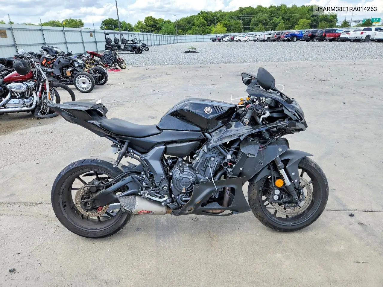 2024 Yamaha Yzfr7 VIN: JYARM38E1RA014263 Lot: 52521286