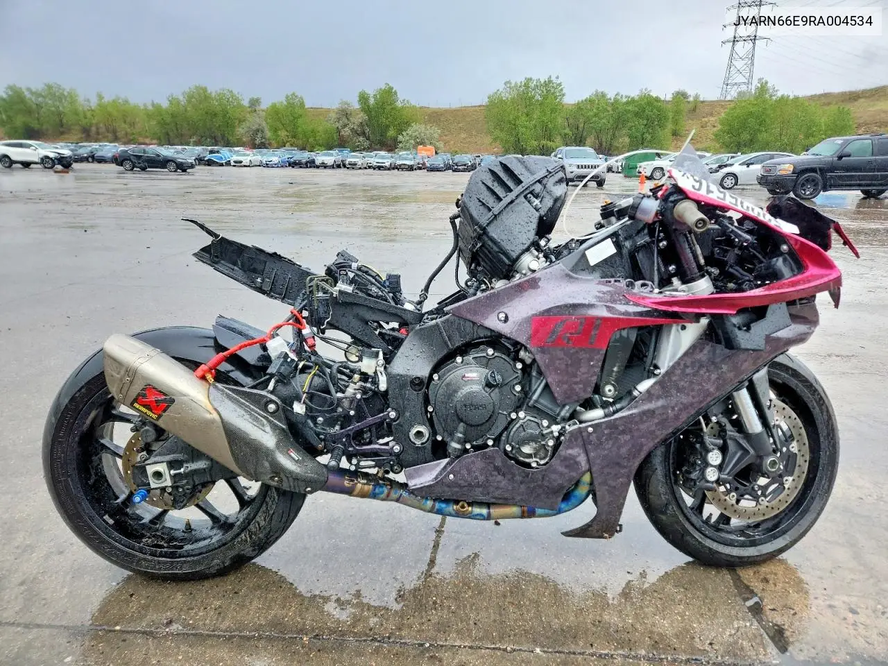 2024 Yamaha Yzfr1 VIN: JYARN66E9RA004534 Lot: 53225516